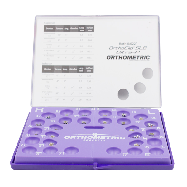 Brackets Autoligado OrthoClip SLB UltraP Orthometric Biotech Chile